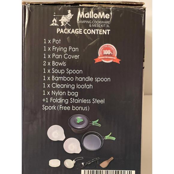 10 Piece Camping Cookware Mess Kit New In Box - Picture 5 of 7